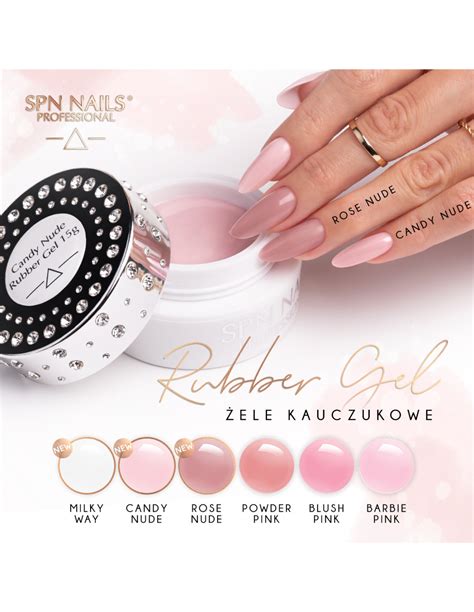 El Kauczukowy Spn Nails Rose Nude Rubber Gel G