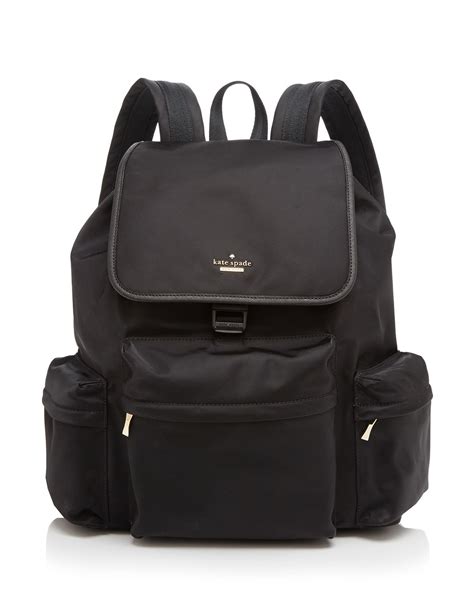 Lyst Kate Spade New York Backpack Classic Nylon Clay In Black