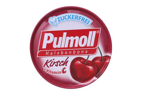 Kẹo ngậm ho Pulmoll Kirsch Vitamin C vị cherry hộp 50g