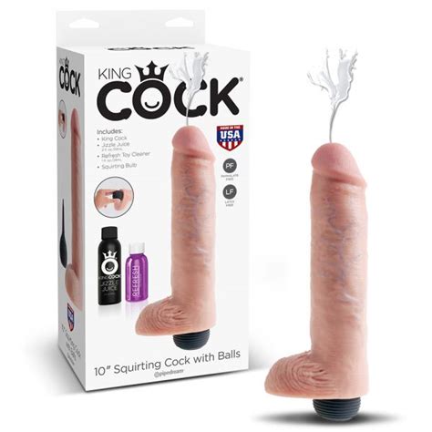 Pipedream Dildo Realístico Testículos e Ejaculação King Cock 10