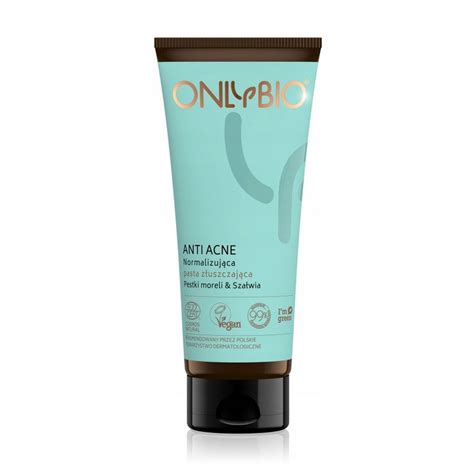 Нормализующая отшелушивающая паста для лица OnlyBio Anti Acne Apricot ...