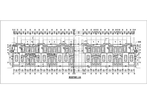 某小区10层混合结构住宅楼平面设计cad图纸（1层12户底层为车库）居住建筑土木在线