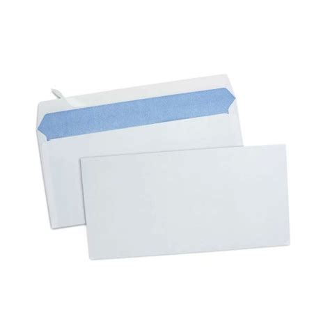 Boîte 500 enveloppes blanches DL 110x220mm sans fenêtre Surdiscount