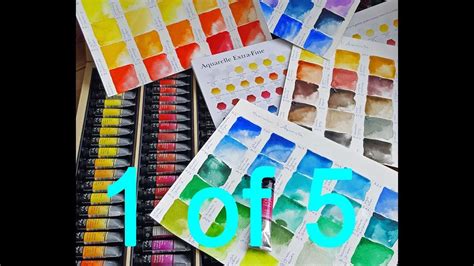 Sennelier Watercolors Full Set Color Swatching 1 Of 5 Sennelier