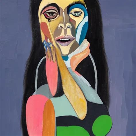 Grotesque Portrait Of Kim Kardashian Painted By George Stable