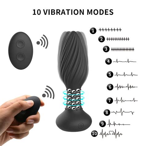 Remote Control Vibrating Anal Plug SQ23904 SMTASTE