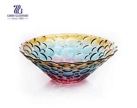 11.81\'\' Colorful Glass Bowl for Fruit Serving suppliers