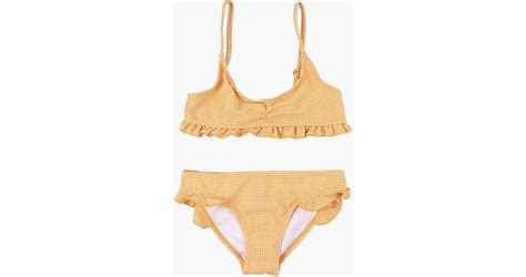 Losan Παιδικό Μαγιό Bikini Set για Κορίτσι Πορτοκαλί 31G 4000AL BestPrice gr