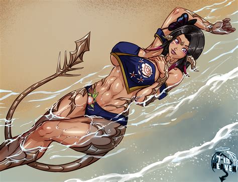Commi Au Ra Beach By Th Heaven Hentai Foundry