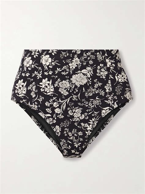 ULLA JOHNSON Zahara Floral Print Bikini Briefs NET A PORTER