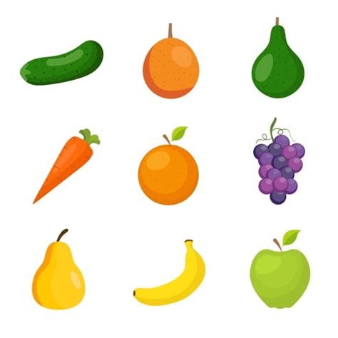 Fruit And Vegetables Collection Eps Vector Uidownload