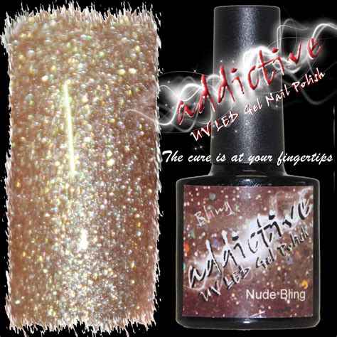 Addictive Uv Led Gel Nail Polish Nude Bling Simply Glamorous