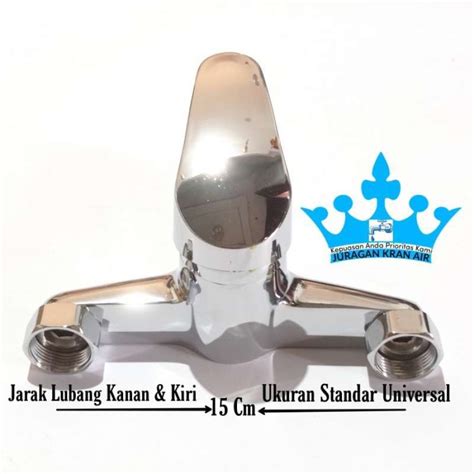 Promo Kran Panas Dingin Keran Mixer Hot Cold Water Heater Shower Mandi Set Komplit Set Diskon