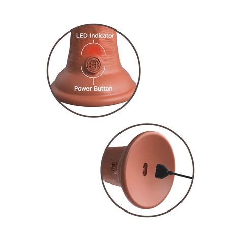 King Cock Elite Dual Density Dildo Realistico Con Ventosa Vibrazione Impermeabile