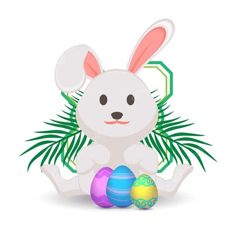 Cute Easter Bunny Vector Hd Png Images Bunny Easter Cartoon Design