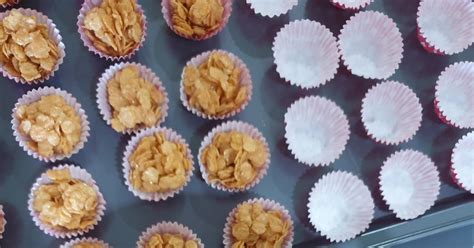 resepi biskut cornflakes madu rangup terpaling mudah disediakan