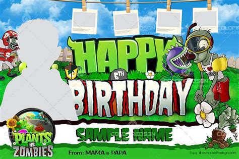 32 Free Plants Vs Zombies Birthday Invitation Template Layouts With