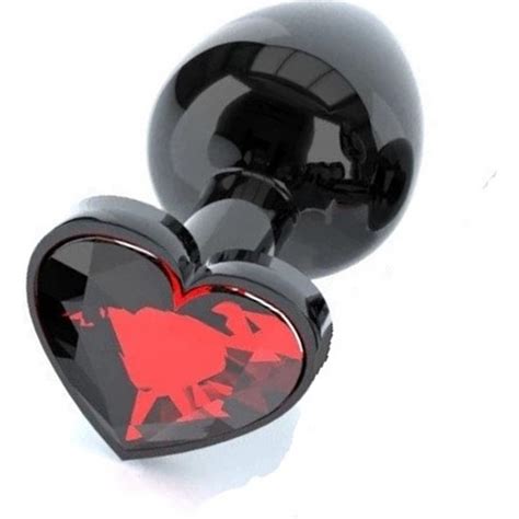 Joytoy Siyah Renkli Kalp Metal Anal Tıpa Vajinal Plug M Size Fiyatı