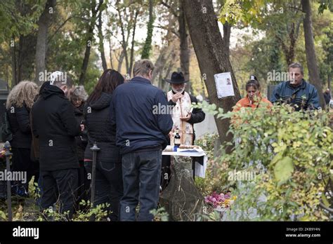 A Graveside Ceremony Is Held During All Souls Day When Bulgarian