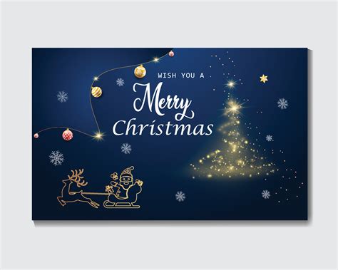 Beautiful Card Template Christmas Theme Vector 34944138 Vector Art At