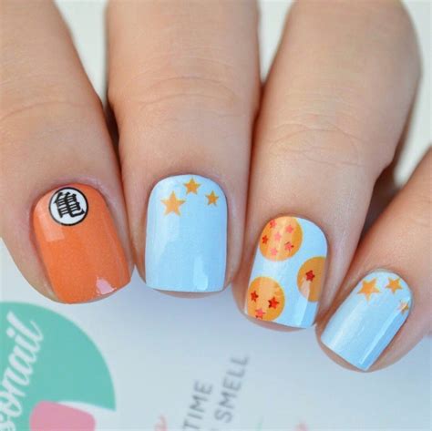 Dragon Ball Z Nail Wraps Themed Nail Polish Wrap Nail Wraps Anime