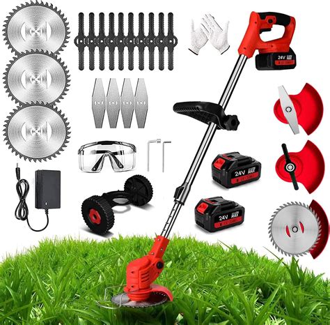 Metal Blade Cordless Strimmer Electric Garden Strimmers With Blades