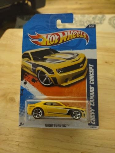Hot Wheels Yellow Chevy Camaro Concept Nightburnerz EBay