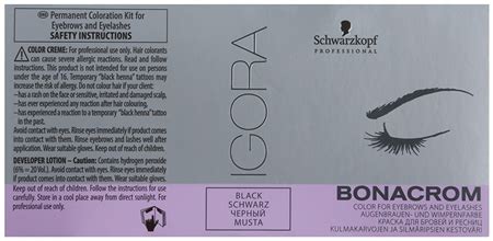 Schwarzkopf Professional Igora Bonacrom краска для бровей и ресниц с ...