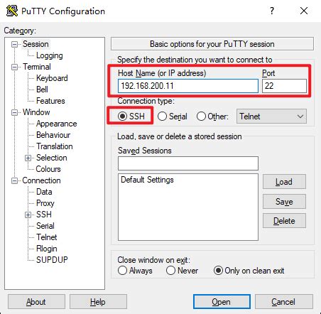 puttysshtelnet