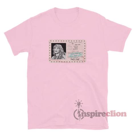 Taylor Swift Permanent License Of Travel Card T-Shirt - Inspireclion