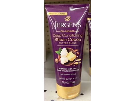 Jergens Deep Conditioning Whipped Butter Blend Shea Cocoa Vitamin B3 And E 6 Fl Oz177 Ml