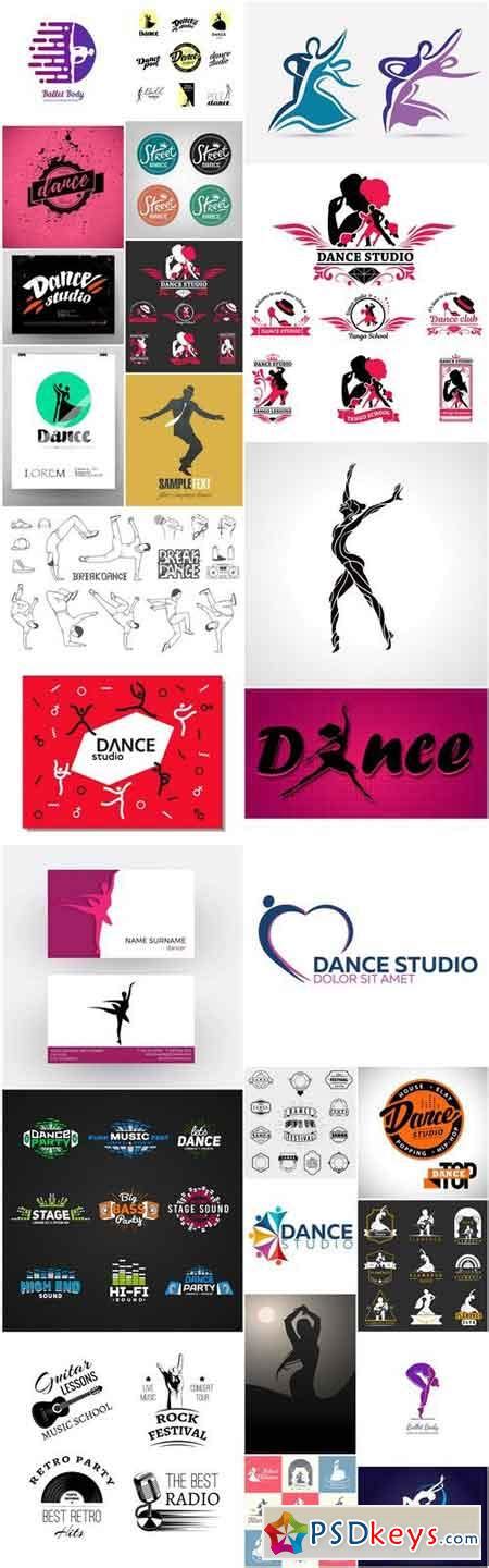 Dance Studio Logo - 26 Vector » Free Download Photoshop Vector Stock ...