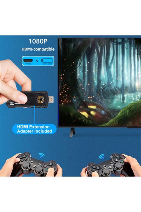 Coverzone Gamebox 8k Ultra HD Retro TV Oyun Makinesi 2.4G Kablosuz ...