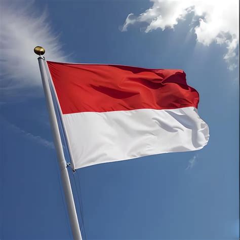 Premium AI Image | indonesia flag