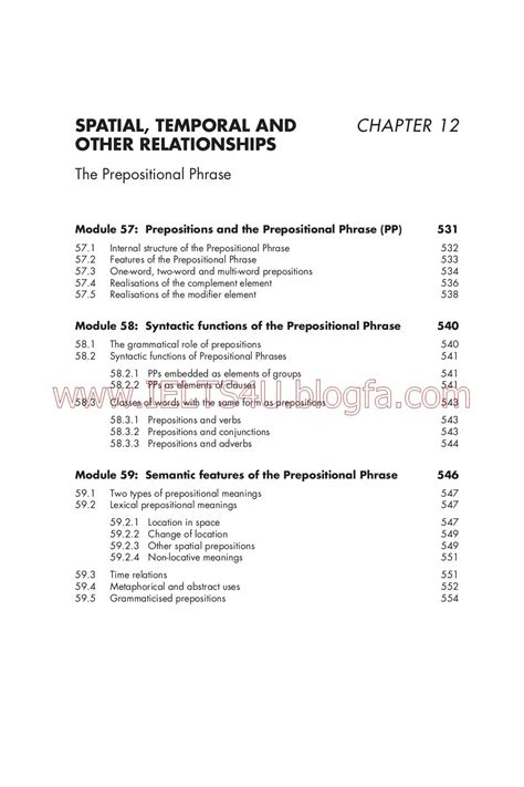 Prepositional Phrase Answer Key 2