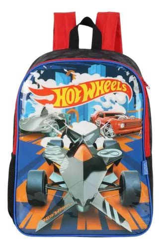 Mochila Hot Wheels Costa Escolar Corrida Luxcel