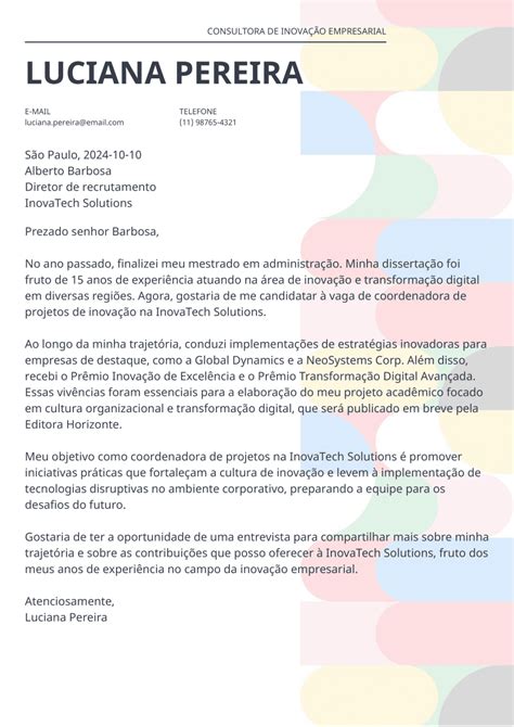 Carta De Apresentacao Faculdade - Apresentacao Profissional Técnico De Serviço Exemplos De Carta De