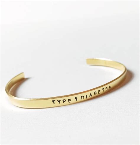 Type 1 Diabetes Bracelet Copper | Diabetes Accessories & Stickers Shop ...