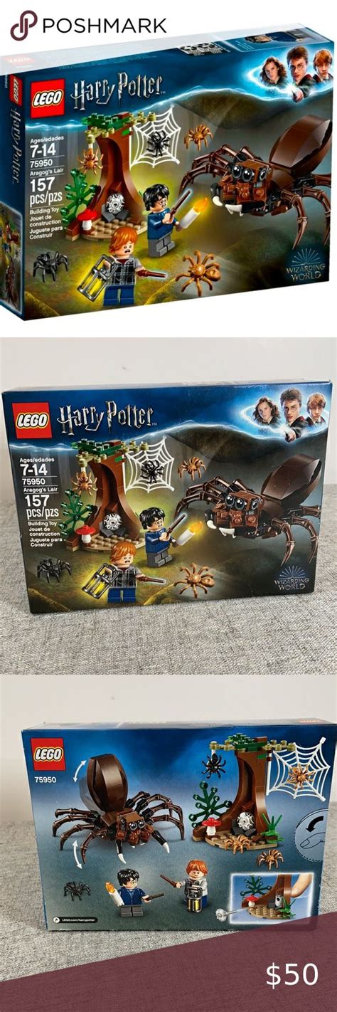 LEGO Harry Potter Aragog's Lair Set #75950 | Red and white mushroom ...