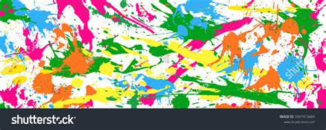 Colour Paint Blot Splashes Drops Background Stock Vector Royalty Free