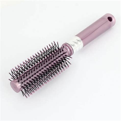 UXCELL Plastic Handle Round Hair Brush Hairbrush Salon Styling Bristles ...