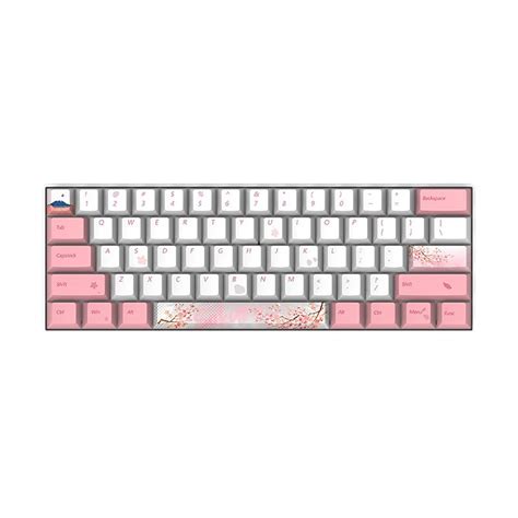 Buy Zmx Mechanical Keyboard Sakura Outemu Hot Swappable Wired Keyboard Cherry Blossom Mini