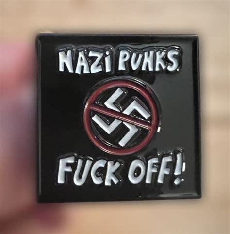 Punk Enamel Pins Dead Kennedys Nazi Punks Fuck Off Includes FREE Secure Padded Shipping Etsy