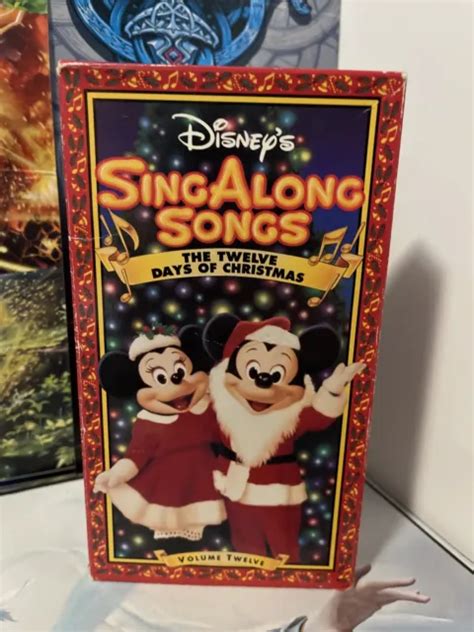 DISNEYS SING ALONG Songs The Twelve Days Of Christmas VHS 1997 EUR