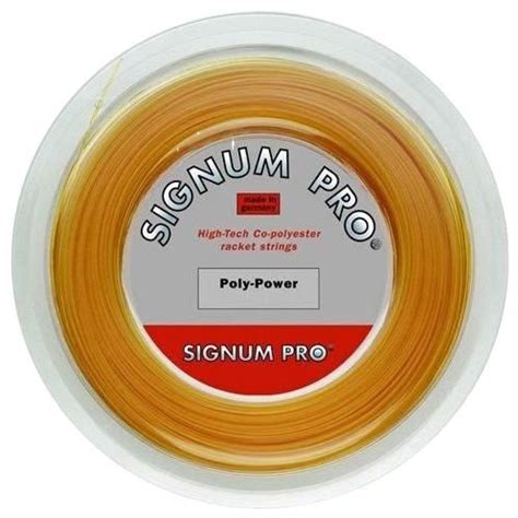 SIGNUM PRO Струна для ракетки POLY POWER 1.25mm 200m yellow купить на ...