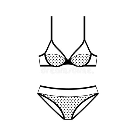 Lingerie Vector Icon Isolated On White Background Stock Vector Illustration Of Cute Graphic