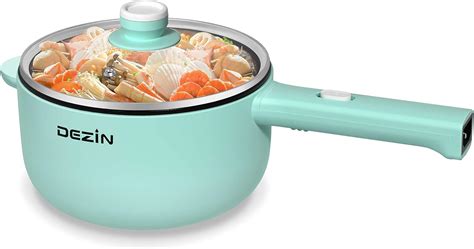 Amazon Dezin Electric Hot Pot L Non Stick Saut Pan Rapid Noodles Cooker Mini Pot For
