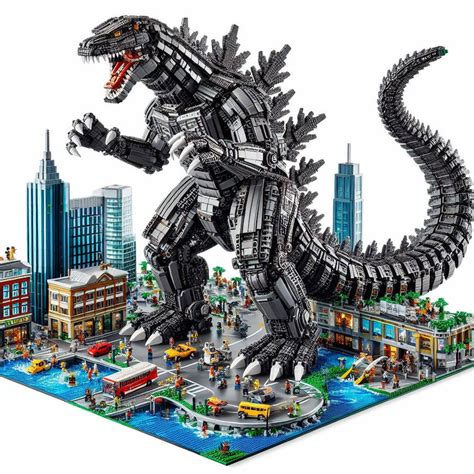Lego Godzilla playset by KaijuSeijin on DeviantArt