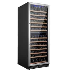 Koolmore 23 In Dual Zone Full Glass Door Wine Cooler Refrigerator