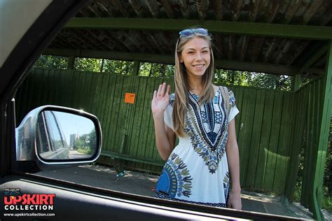 Invitation To Lick The Upskirt Pussy